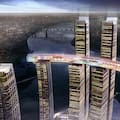 Así es el rascacielos horizontal más alto del mundo que se apoya sobre cuatro torres