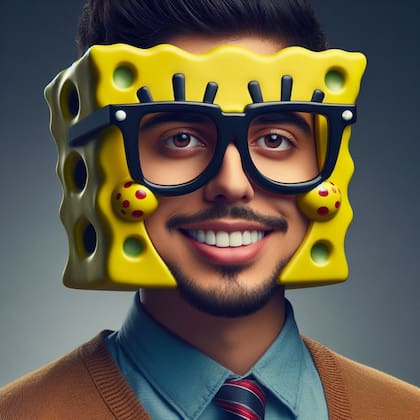 Así se vería Bob Esponja en la vida real, según Copilot