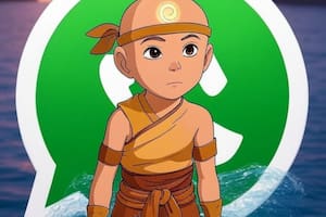 Así se vería el "modo Avatar: la leyenda de Aang" de WhatsApp