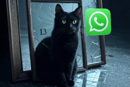 Así se vería el "modo Martes 13 de WhatsApp"
