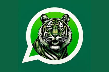Así se vería el "modo tigre" de WhatsApp