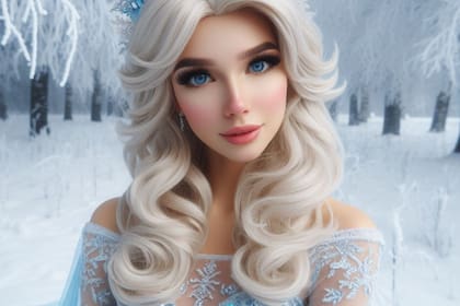 Así se vería Elsa Frozen, según la inteligencia artificial