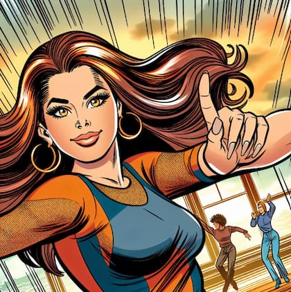 Así se vería Jennifer Lopez si fuera un personaje de cómic, según la IA