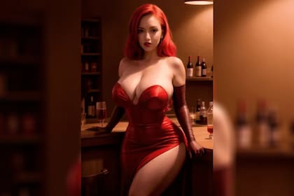 Así se vería Jessica Rabbit en la vida real, según la inteligencia artificial