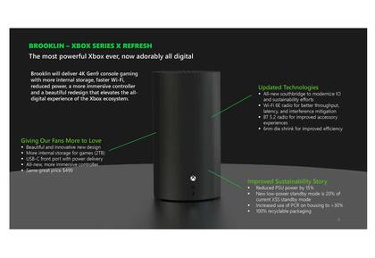 Así se vería la actualización de la Xbox Series X que prepara Microsoft: sin lectora de discos y con 2 TB de almacenamiento
