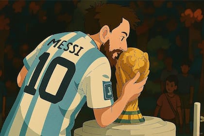 Así se vería Lionel Messi en el "modo Studio Ghibli" de ChatGPT