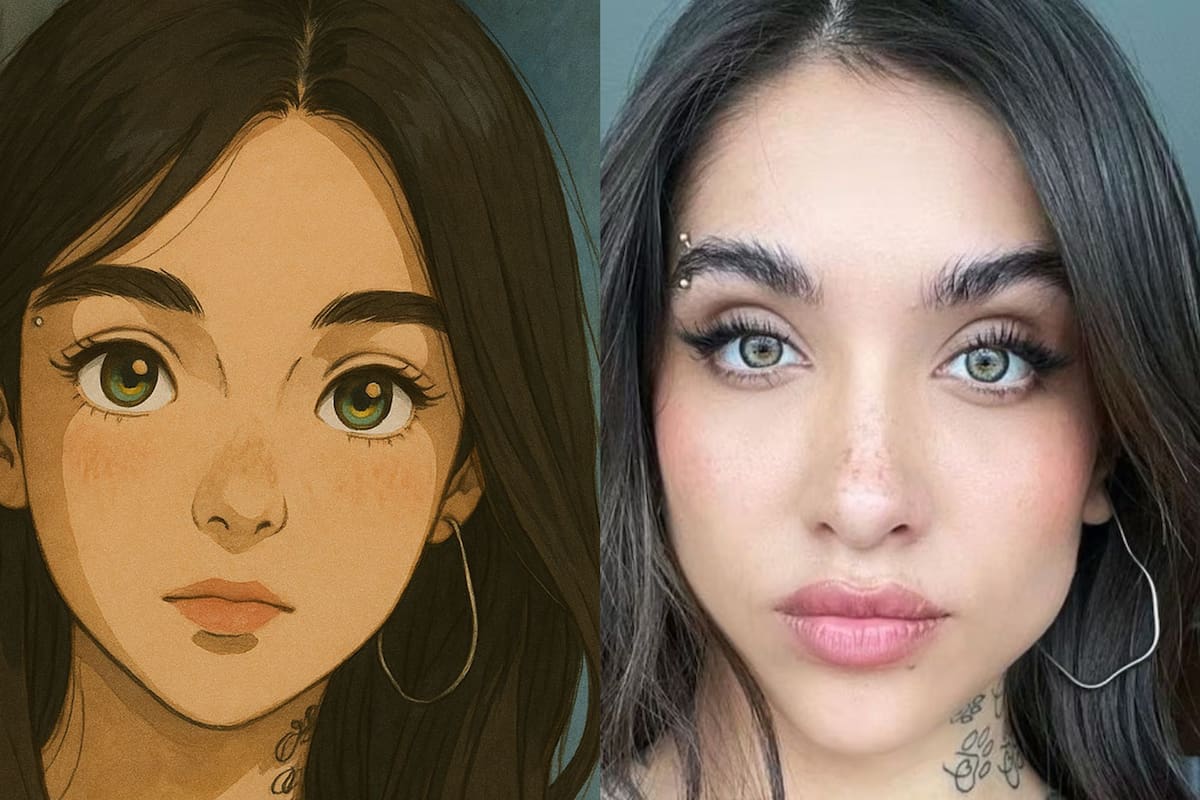 Así se vería María Becerra en animé