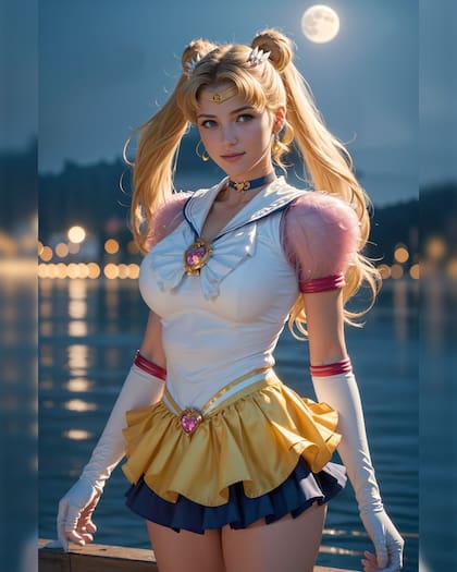 Así se vería Serena Tsukino en su versión real