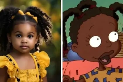 Así se vería Susie de los Rugrats si fuera un bebé real, según la inteligencia artificial