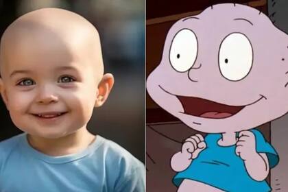 Así se vería Tommy de los Rugrats si fuera un bebé real, según la inteligencia artificial