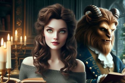 Así se verían Bella y Bestia en la vida real, según la IA