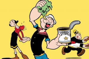 Así se verían Popeye y Olivia si fueran personas reales, según la inteligencia artificial