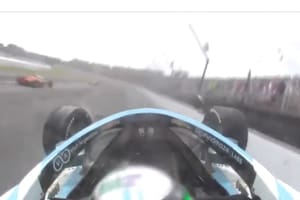 Así se vio desde la onboard de Agustín Canapino el relanzamiento y el toque final del accidente