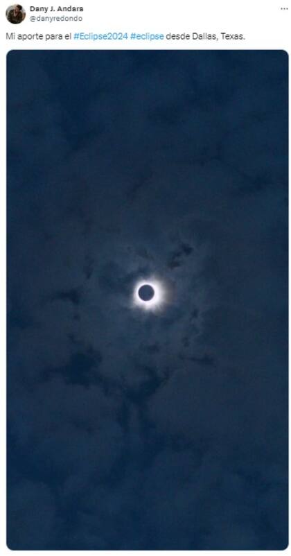 Así se vio el eclipse solar