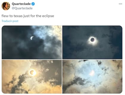 Así se vio el eclipse solar