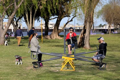 Un encuentro en los juegos de la ribera de Quilmes