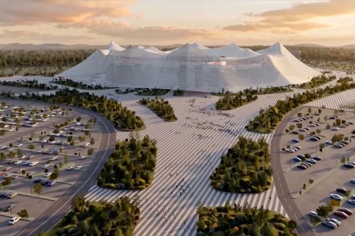 Así será el estadio Hassan II, que Marruecos construye para el Mundial 2030