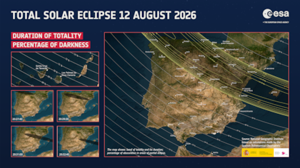 Así será el recorrido del eclipse solar por España