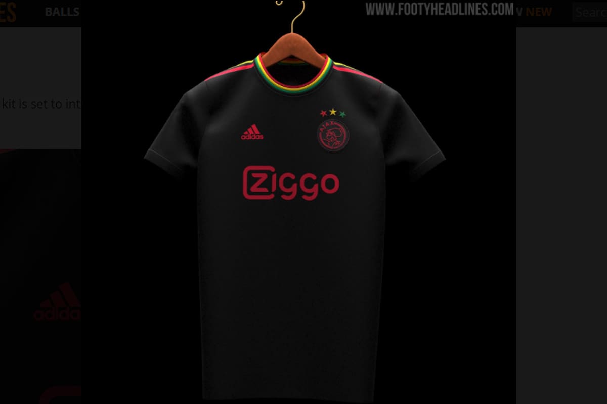 Así será la camiseta alternativa en honor a Bob Marey que el Ajax vestirá la próxima temporada