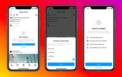 Así será la función “Tomar un descanso” que Instagram habilitará en Argentina el próximo mes