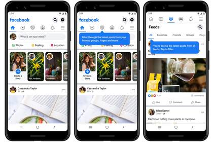 Así será la nueva organización de pestañas de contenido en Facebook