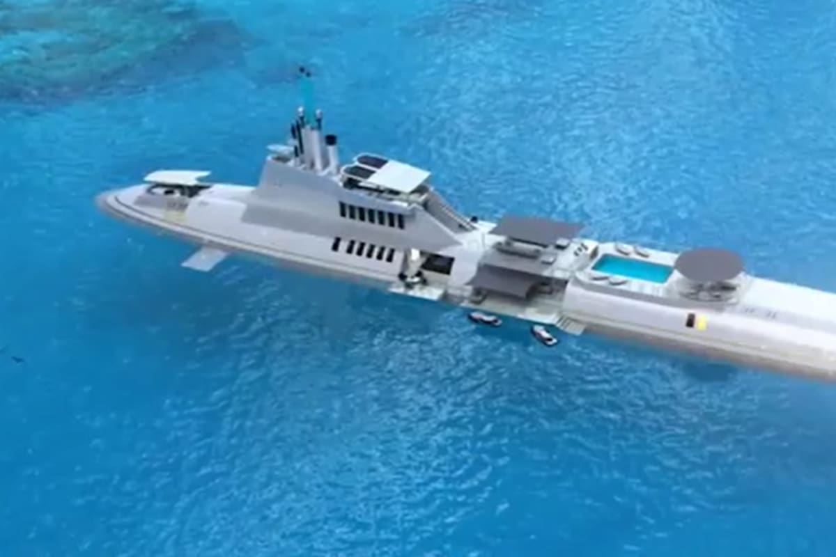 Así será la parte considerada yate del submarino