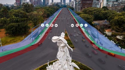 Así será la redistribución de los carriles para peatones, ciclovías, colectivos y vehículos particulares