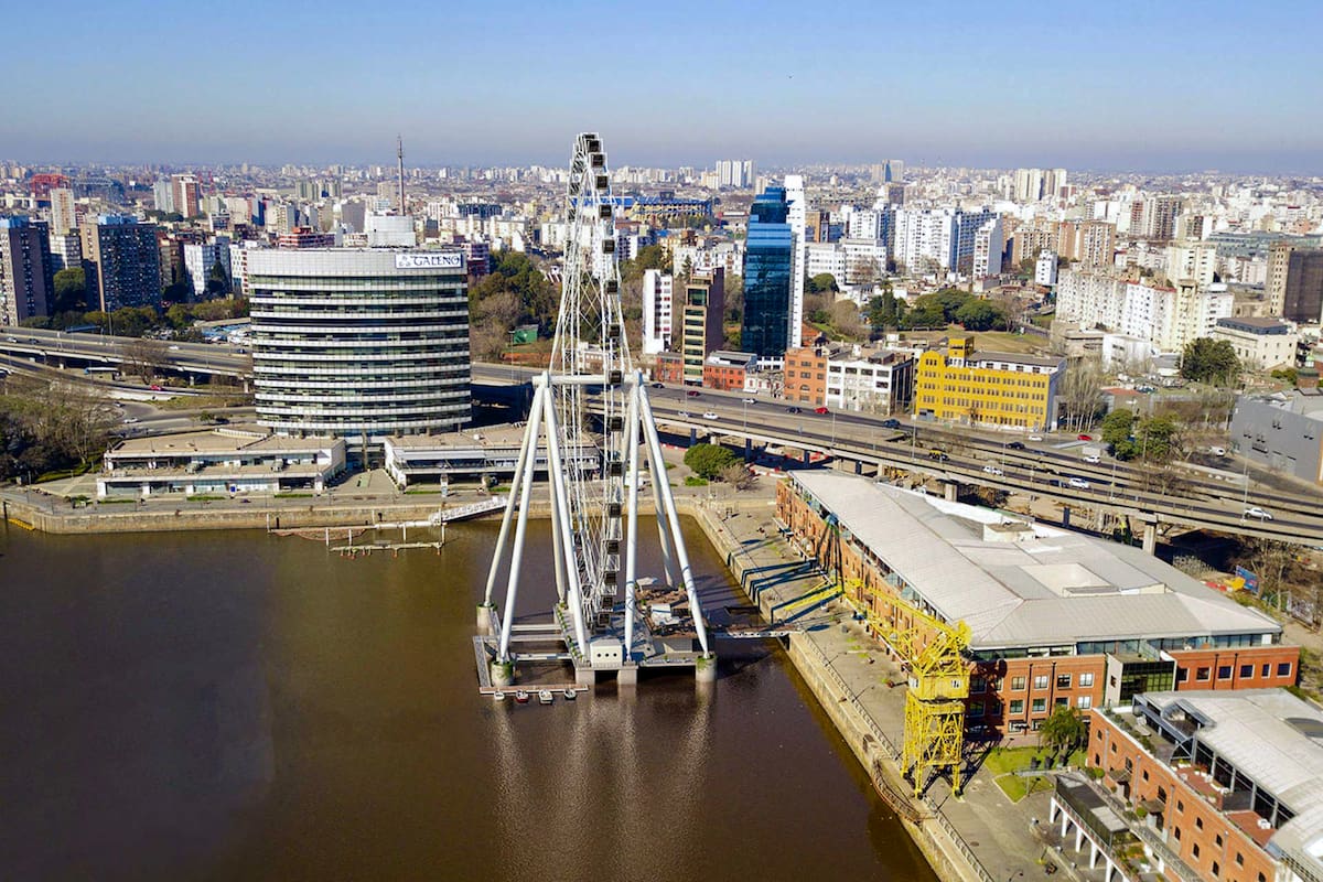 Así será la rueda que se construirá con Puerto Madero con vista a la ciudad y al río
