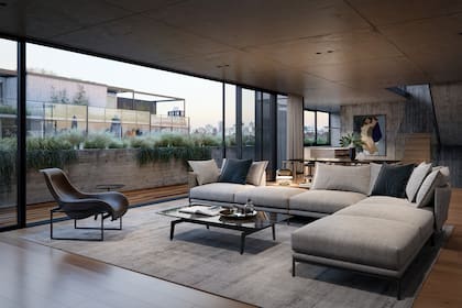 Así será un tríplex en el proyecto en construcción Sens Luxury Homes.