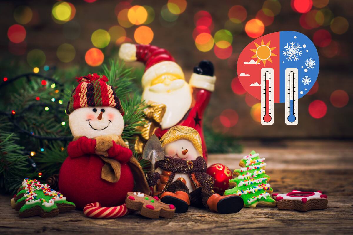 Así serán las temperaturas y nevadas en Estados Unidos para Navidad