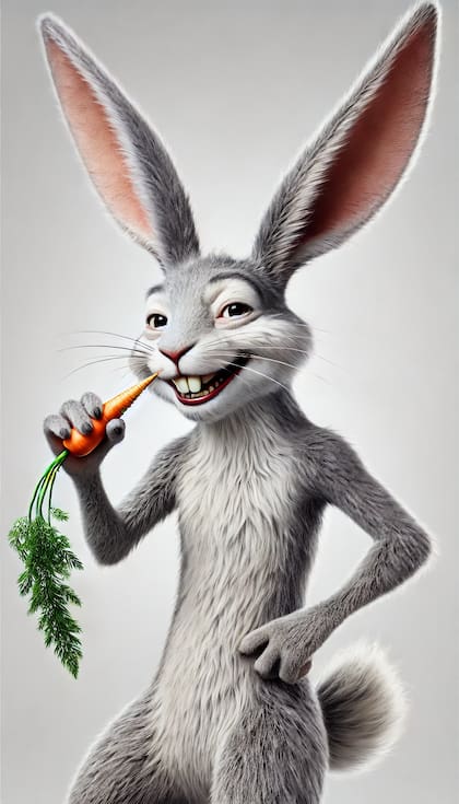 Así sería Bugs Bunny en la vida real, según la IA