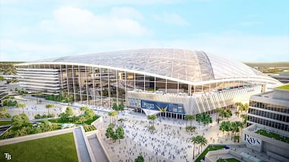 Así sería el nuevo recinto deportivo de los Rays en Florida, según presentó la MLB
