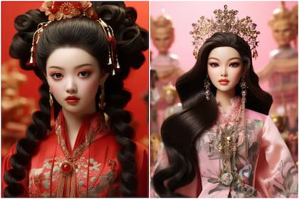 Así son las muñecas Barbie de China y Corea del Sur según la IA