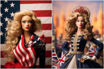 Así son las muñecas Barbie de Estados Unidos y Reino Unido según la IA