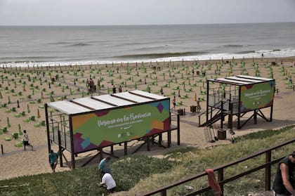 La playa pública ubicada en el parador de Playa Constitución