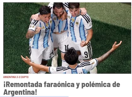 Así tituló el diario Marca, de España