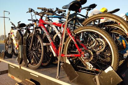 Así viajaban las bicicletas