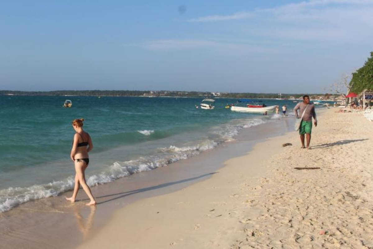 Aspecto de Playa Blanca, en Barú