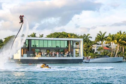 Aspectos de la casa flotante en Miami