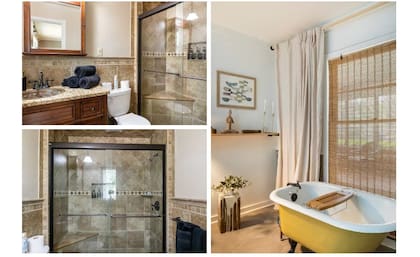 Aspectos del baño en la casa del árbol