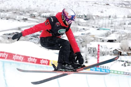 ASPEN, COLORADO - MARCH 10: Ailing Eileen Gu of China competes in the women's freeski halfpipe qualifications during Day 1 of the Aspen 2021 FIS Snowboard and Freeski World Championship on March 10, 2021 at Buttermilk Ski Resort in Aspen, Colorado on March 10, 2021 in Aspen, Colorado. (Photo by Sean M. Haffey/Getty Images)
