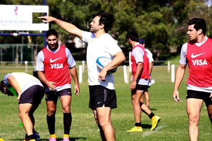 Aspirina Pérez en la práctica de los Jaguares