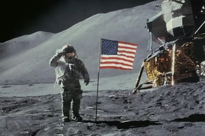 Astronauta en la Luna.