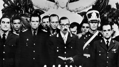 Asunción de Rafael Videla como presidente de facto. Archivo