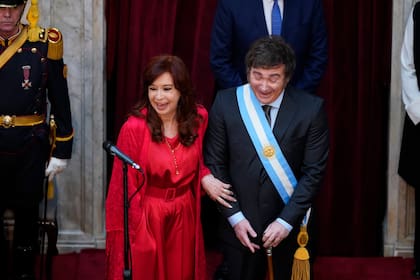 Asuncion presidencial de Javier Milei junto a Cristina Fernández
10/12/23