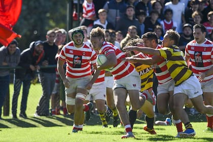 Ataca Segundo Maciel, wing de un Alumni que va mejorando, superó a su clásico rival Belgrano y se acomodó en los primeros puestos del torneo de la URBA.
