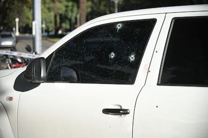 Varios proyectiles impactaron en la ventanilla del conductor
