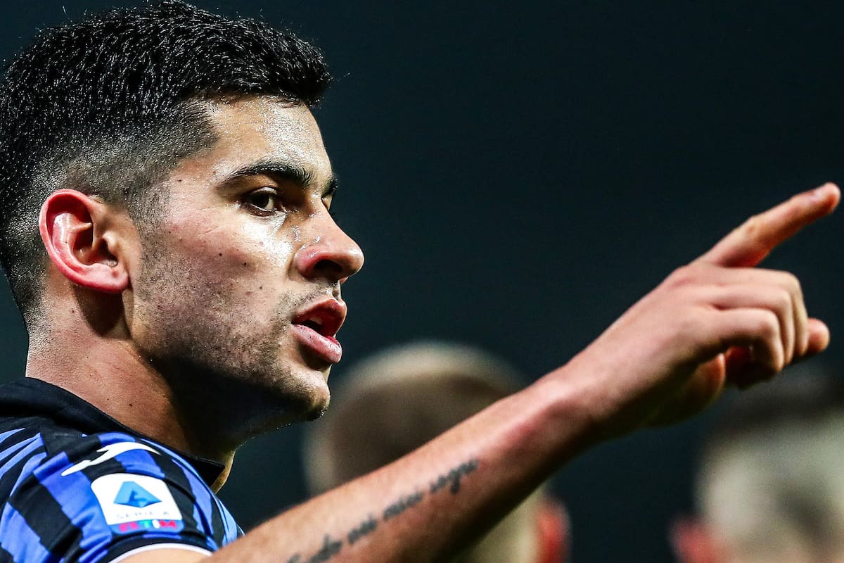Atalanta vs Napoli. 21 de febrero de 2021. Cristian Romero