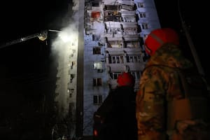 Ataque con drones rusos en Zaporiyia, Ucrania (AP/Kateryna Klochko)