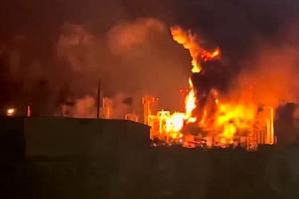 Ataque en la refinería de petróleo Afipsky en Rusia